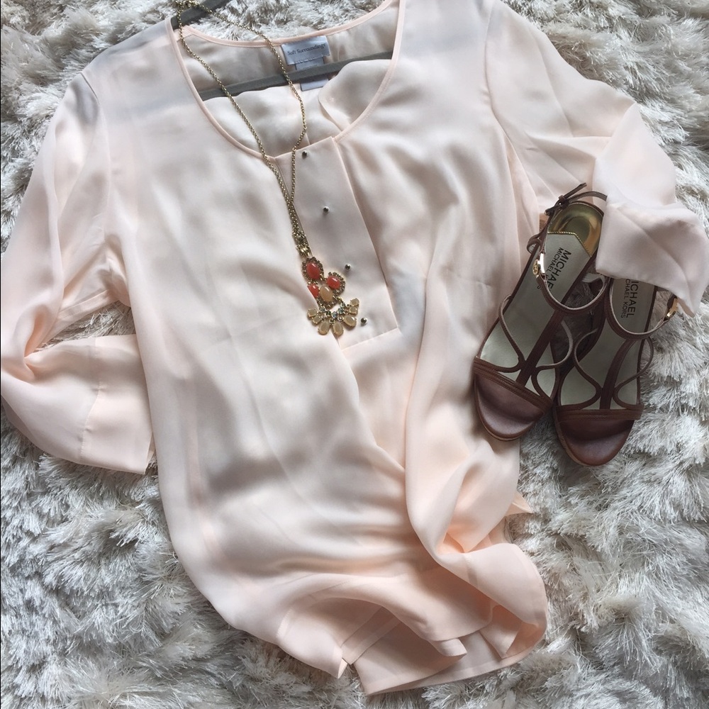Soft Surroundings Cream Blouse